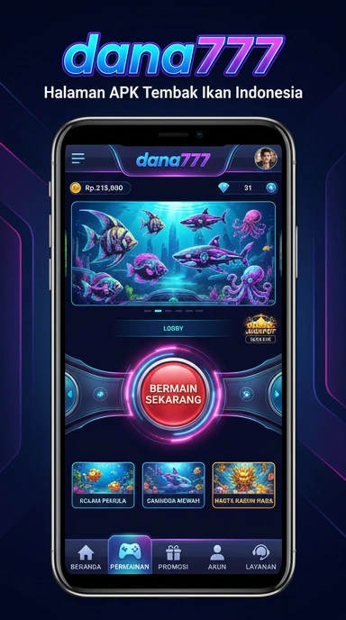 Tampilan utama aplikasi dana777 yang menarik dan fungsional.